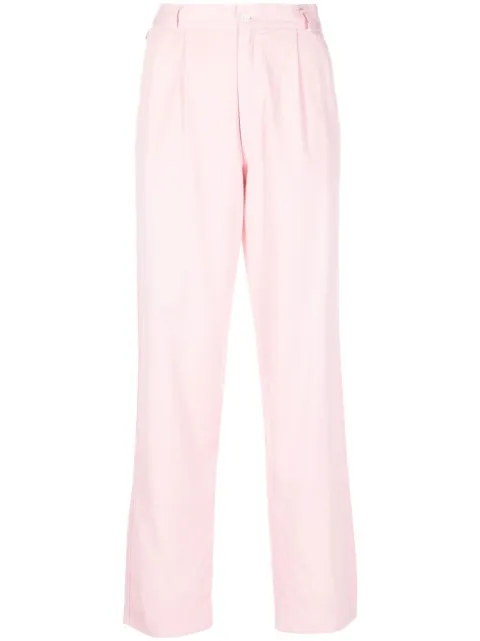 Versace Pre-Owned 1990s high-waisted straight-legged trousers Pink VERS250VB
