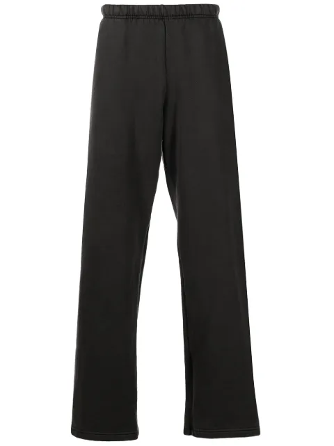 Les Tien Puddle wide-leg cotton track pants Black CF3023