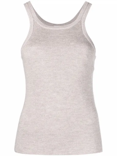 Magda Butrym slim-fit knit tank top Neutrals 198321