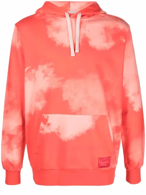 Paul Smith cloud-print pullover hoodie Red M1R180THP3257
