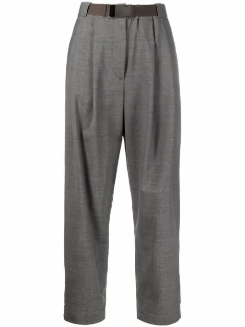 Brunello Cucinelli cropped straight-leg trousers Grey M0W07P8051C010