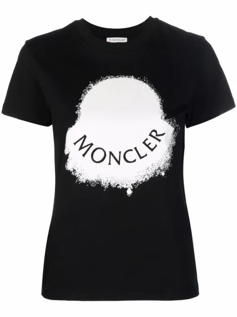 Moncler logo-print cotton T-Shirt Black H10938C00014829HP