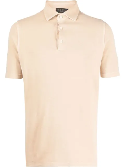 Dell'oglio short-sleeved polo shirt Yellow PLMBASPIQVIN