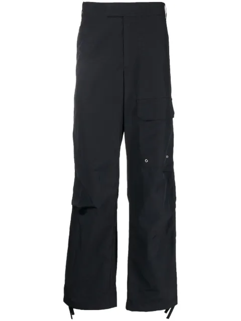 Helmut Lang patch-pocket loose fit trousers Black M01HM202