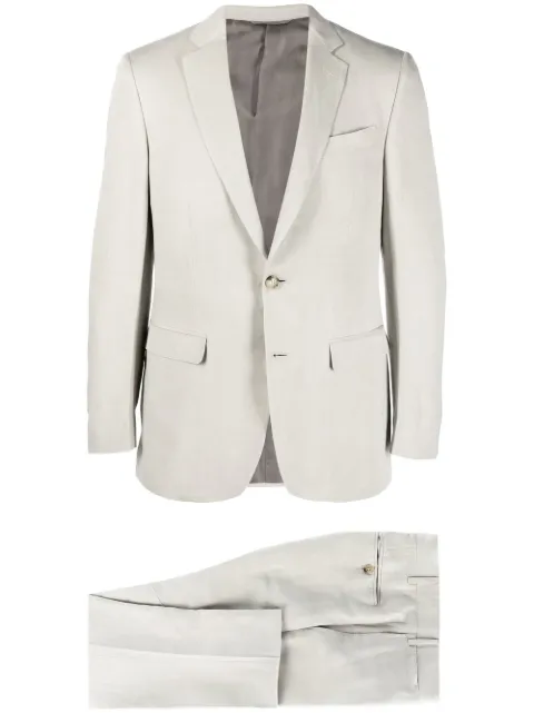 Canali single-breasted two-piece suit Neutrals E1922093AX03156