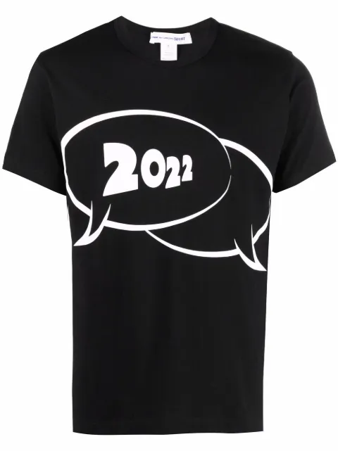 Comme Des Garçons Shirt logo-print short sleeve t-shirt Black FIT009S22