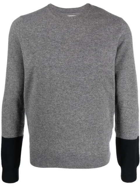 Comme Des Garçons Shirt two-tone wool jumper Grey FZN112