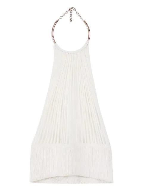 Krizia ring halterneck top White KM05Y7203