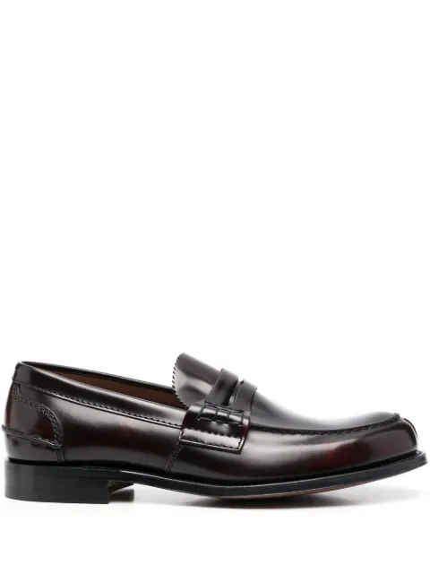 Church's penny-slot leather loafers Brown EDB0039LG