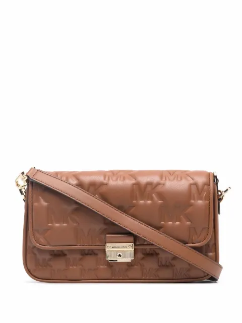 Michael Michael Kors small Bradshaw logo-embossed crossbody bag Brown 30S2G2BL1LBRADSHAW