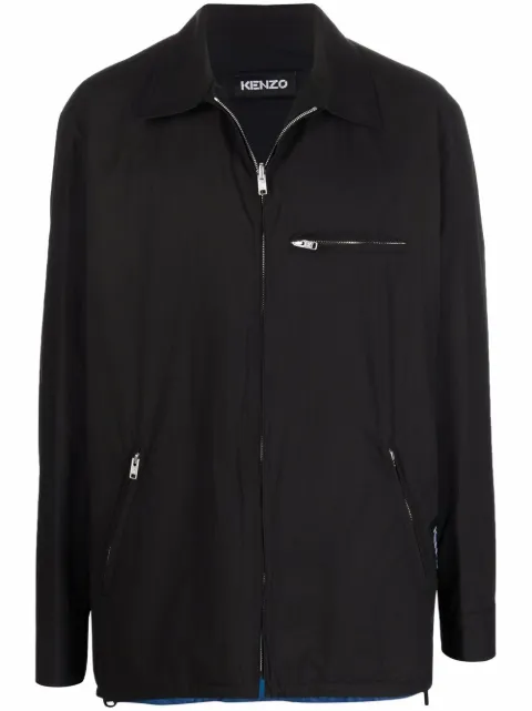 Kenzo reversible flame-print jacket Black FC55BL0509CD
