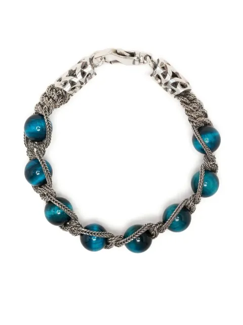 Emanuele Bicocchi braided bead bracelet Silver SHBR16N