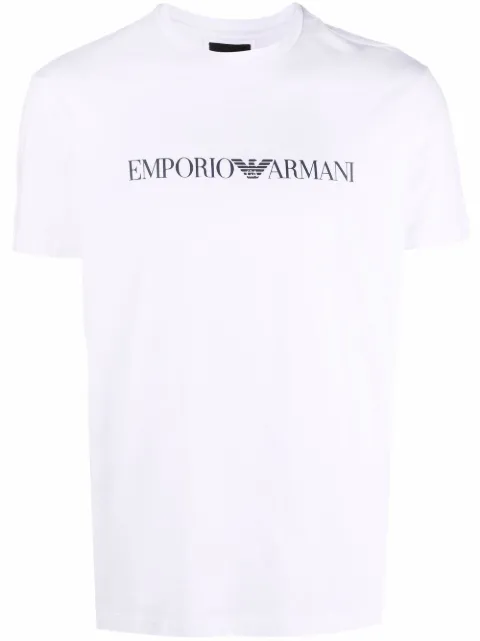 Emporio Armani logo-print cotton T-shirt White 8N1TN51JPZZ