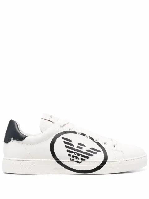 Emporio Armani logo-print low-top sneakers White X4X554XM990