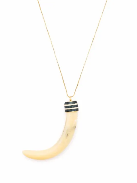 Tory Burch horn-pendant necklace Gold 88926