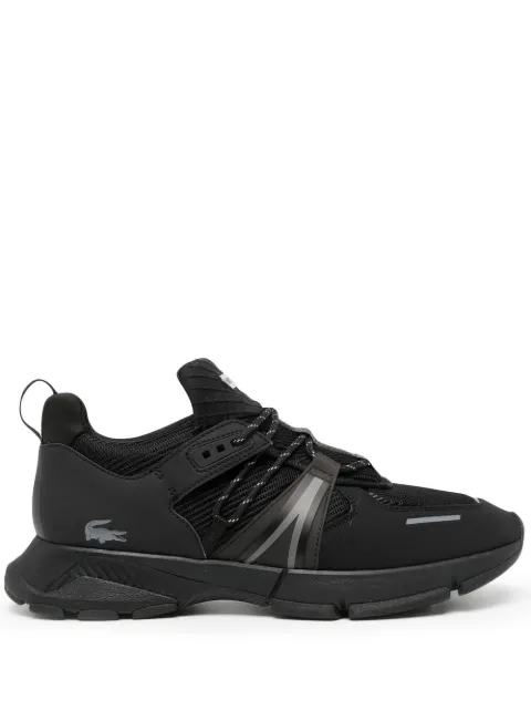 Lacoste panelled lace-up fastening sneakers Black 43SMA006402H