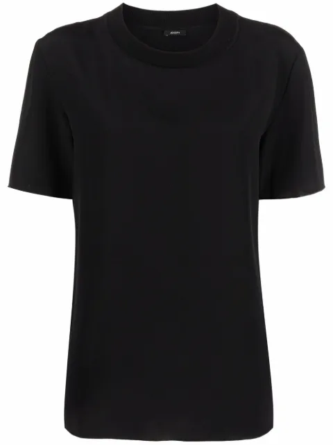 JOSEPH Rubin ribbed-trim blouse Black JF005849