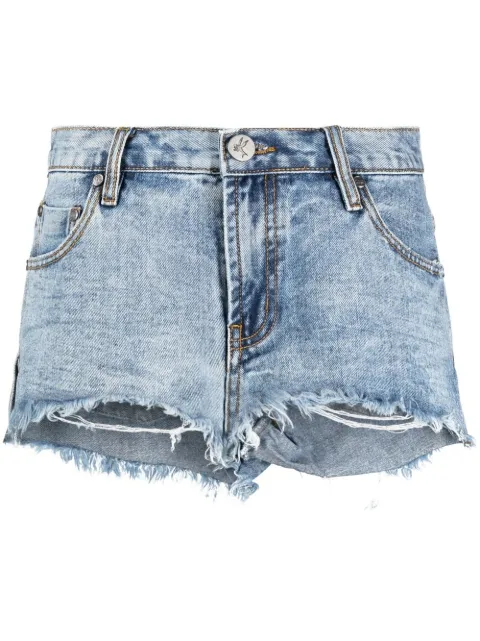 One Teaspoon Hollywood Marlons denim shorts Blue 24636HOLLYWOODMARLONS