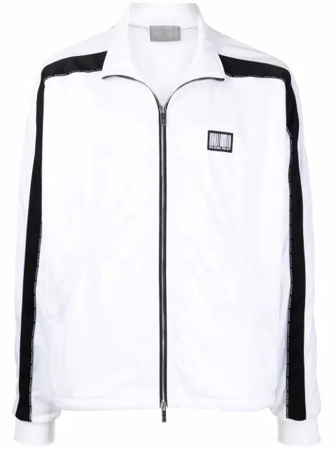 VTMNTS logo-patch track jacket White VL12JA120W