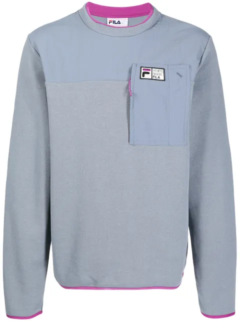 Fila recycled cotton-blend sweatshirt Grey BLAZESWEATCREW