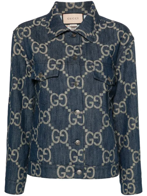 Gucci Jumbo GG denim jacket Blue 678810XDBTY