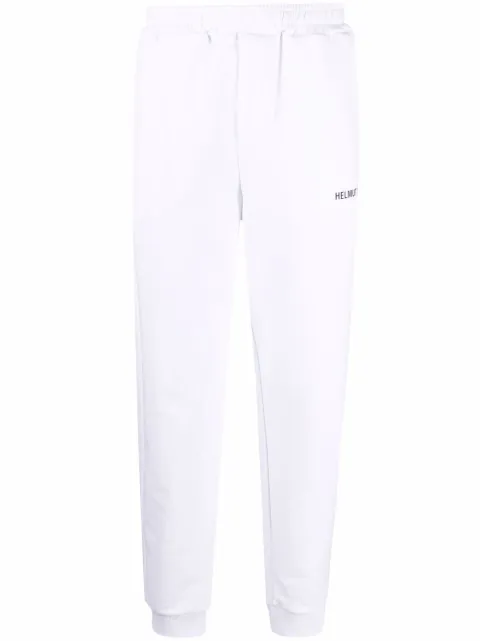 Helmut Lang logo-print track pants White L09HM217