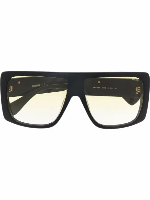 Moschino Eyewear square-frame logo sunglasses Black MOS119S