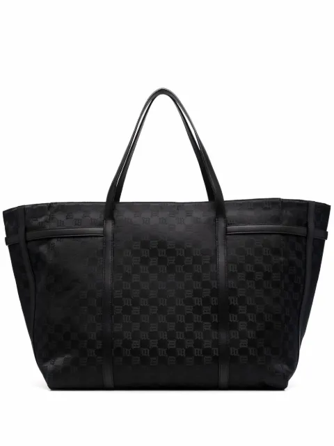 MISBHV jacquard-monogram tote bag Black 3022A412