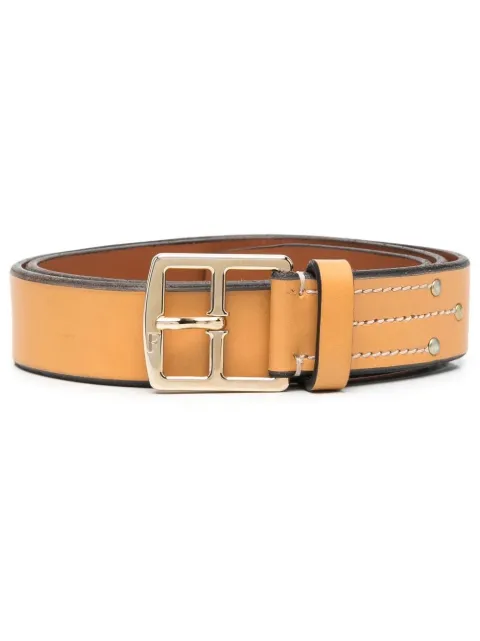 Gianfranco Ferré Pre-Owned 1990s stud-detail belt Orange GFFE120LM