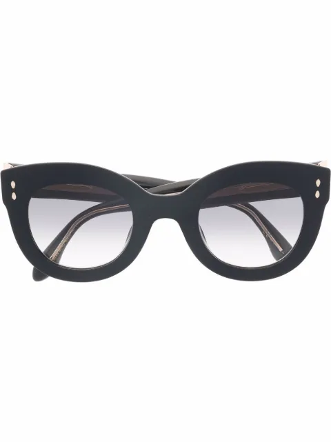 Isabel Marant Eyewear polished-effect cat-eye glasses Black IM0073S8079O