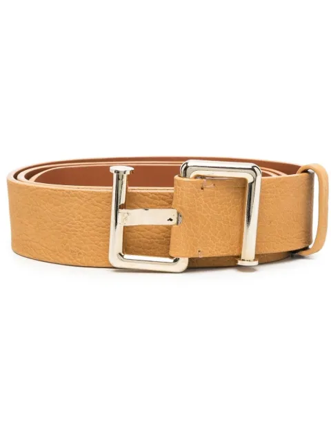 Gianfranco Ferré Pre-Owned 1990s abstract-buckle belt Yellow GFFE120LA
