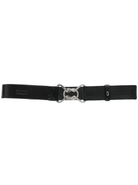 Gianfranco Ferré Pre-Owned 1990s interlocking-buckle belt Black GFFE120HS