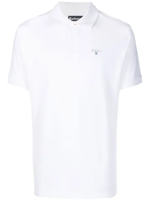 Barbour embroidered-logo polo shirt White MML0358MML