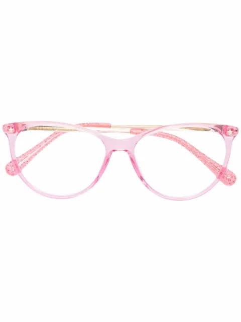 Chiara Ferragni round-frame glasses Pink CF101335J