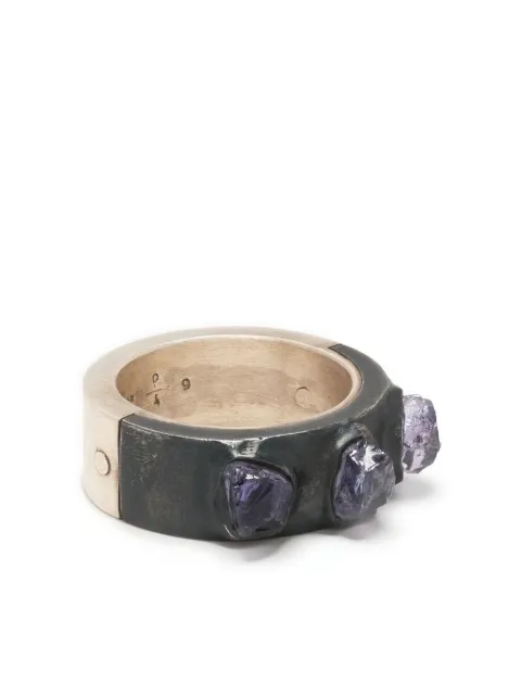 Parts of Four Sistema two-tone crystal ring Silver 200114MAKATAN