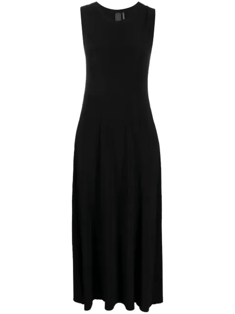 Norma Kamali sleeveless velvet long dress Black KK1263PL015001