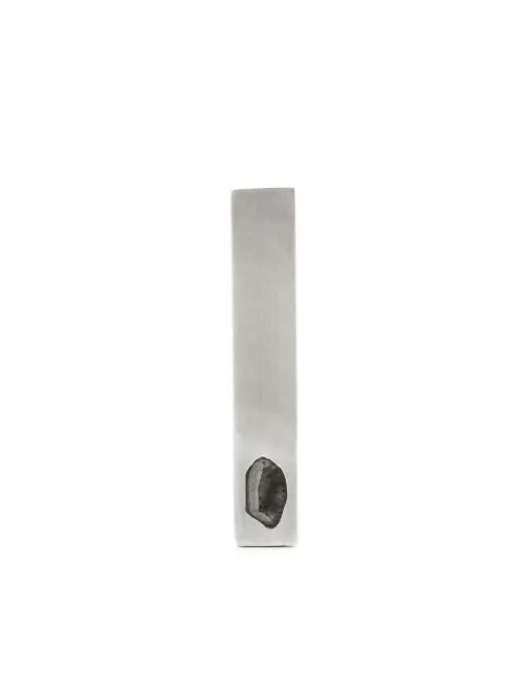 Parts of Four diamond-detail plate earrings Silver 10357DADIA