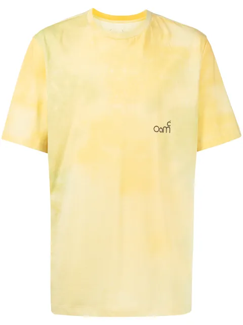 OAMC logo-print cotton T-shirt Yellow OAMU709285COT00744