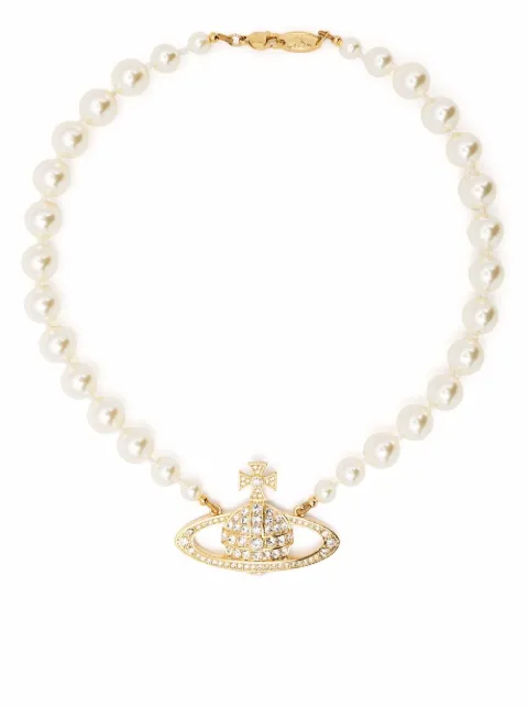 Vivienne Westwood Bas Relief pearl-chain choker White 6301010602R202