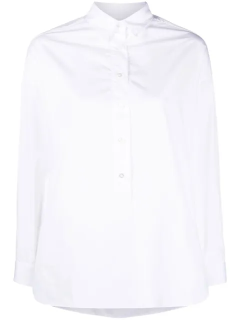 Finamore 1925 Napoli Mara cotton long-sleeve shirt White MARAJC0147