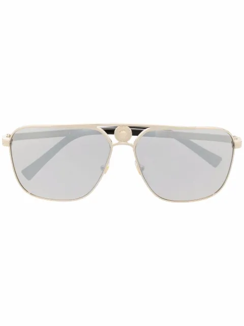Versace Eyewear Medusa Head pilot-frame sunglasses Gold VE2238