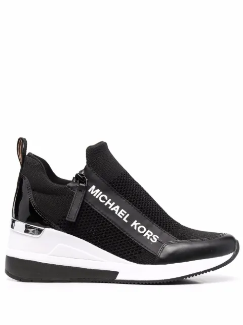 Michael Michael Kors Willis stretch knit sneakers Black 43S2WIFS1D