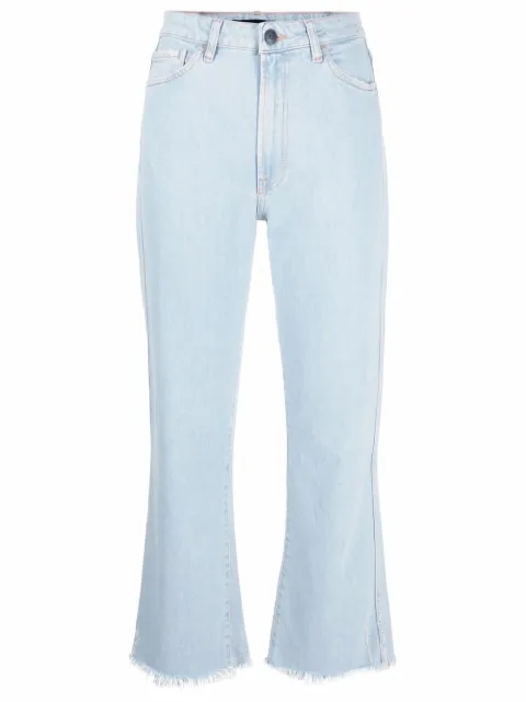 3x1 Emma cropped flared jeans Blue WP0360986