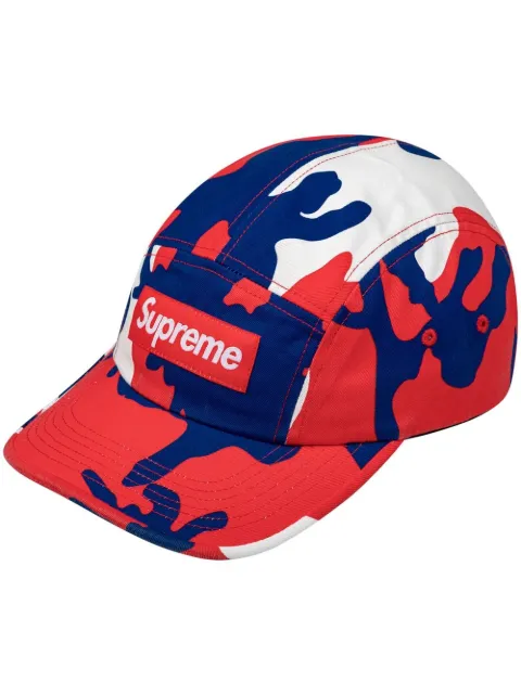 Supreme washed chino twill camp cap Red SU11425