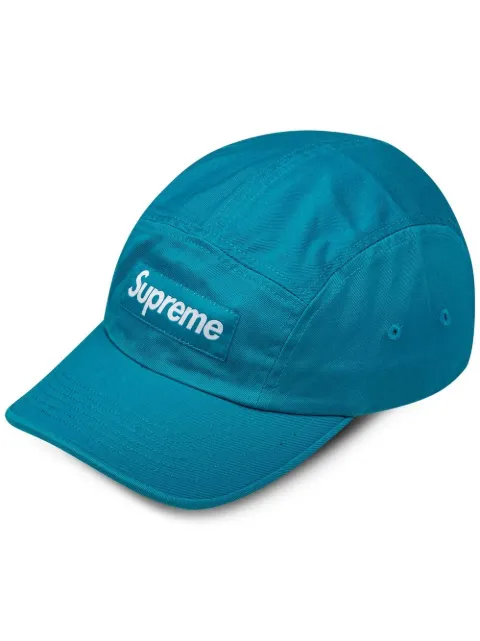 Supreme Washed Chino Twill Camp cap Blue SU11424