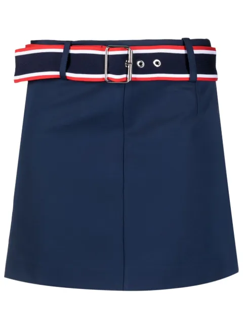 PINKO belted-waist mini skirt Blue 1G17K85872