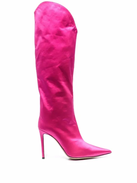 Alexandre Vauthier Alex satin boots Pink AVE2802010