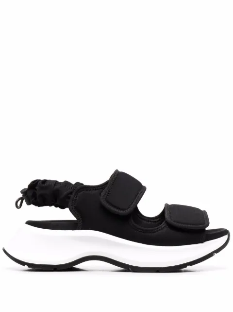Hogan chunky touch-strap sandals Black HXW5980EB40R83B999