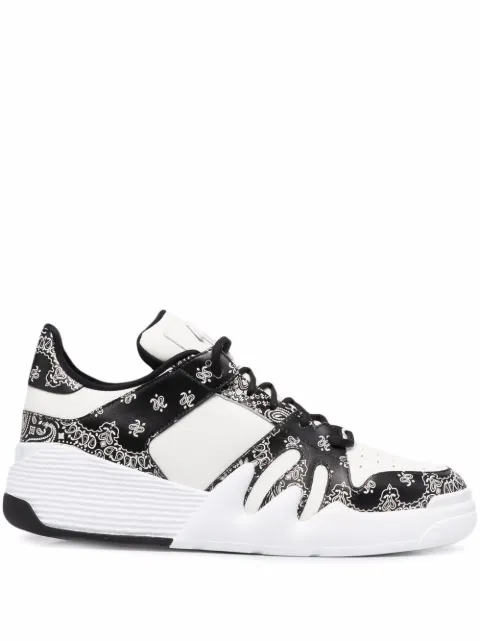 Giuseppe Zanotti bandana-print low-top sneakers White RM20060001