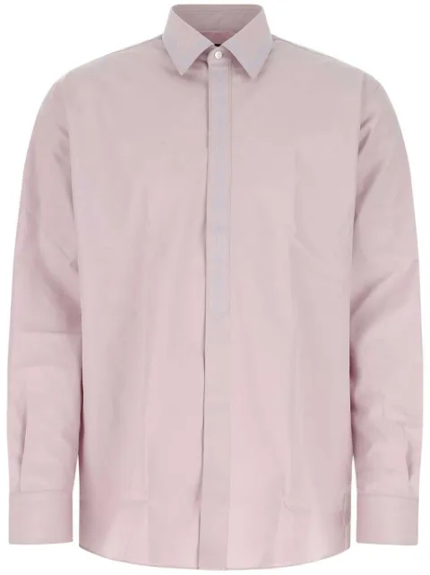 FENDI long-sleeved cotton shirt Purple FS1012AI8K